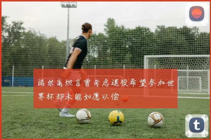 诺尔高坦言曾考虑退役希望参加世界杯却未能如愿以偿